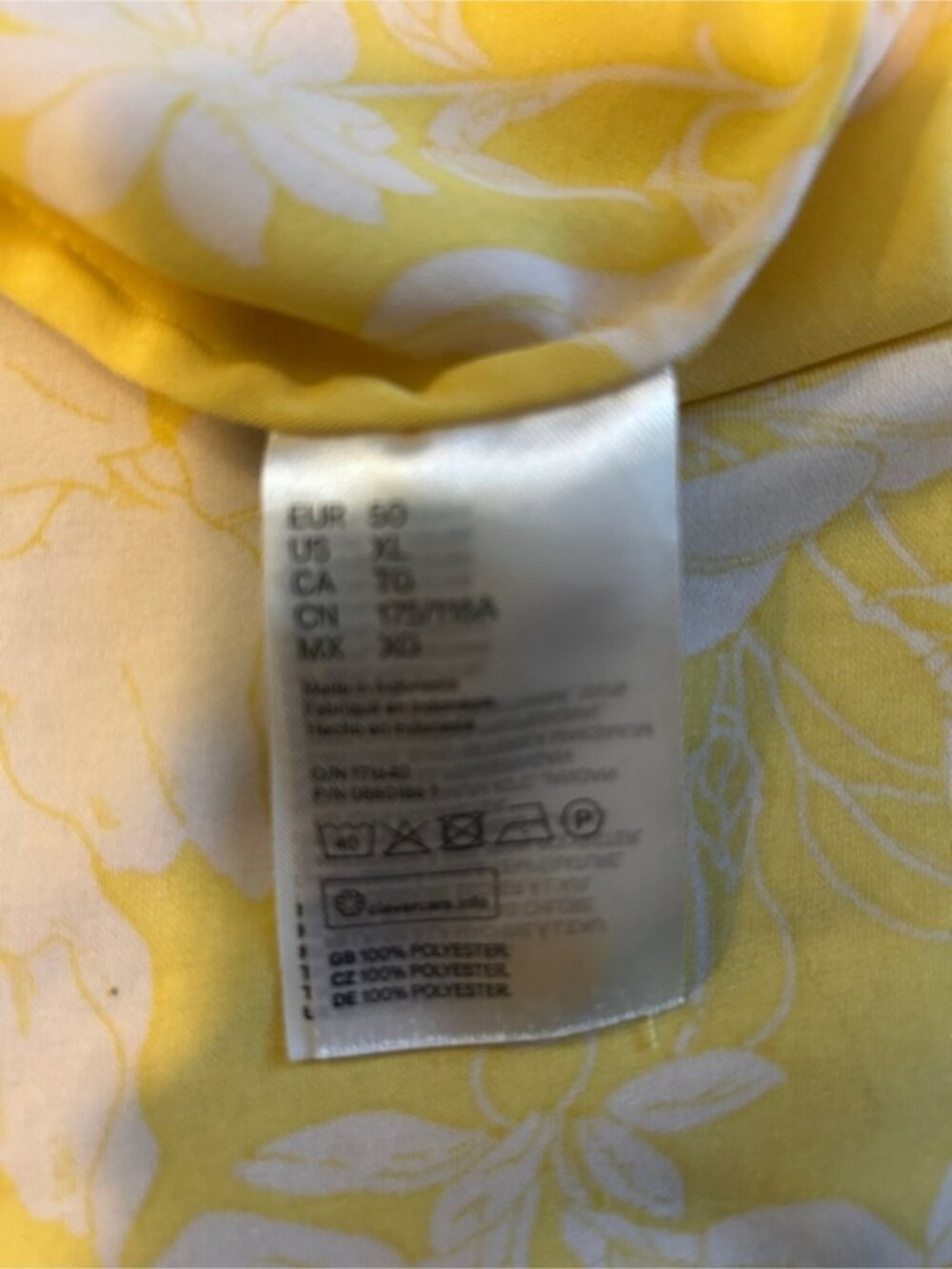 Yellow Floral Button Down Shirt Dress - Picture 8 of 8